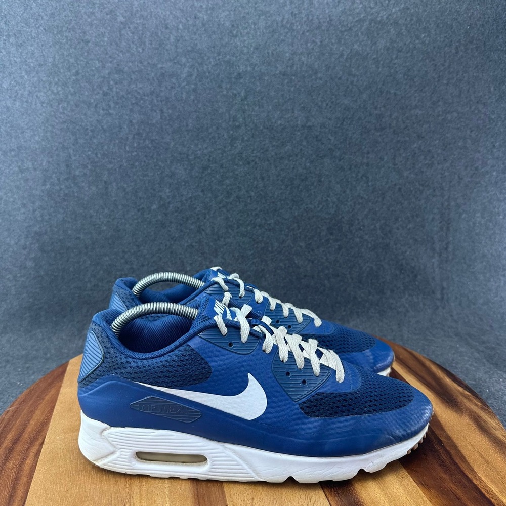 Nike Air Max 90 Ultra Essential Mens 9 Coastal Blue Running Sneakers 819474-402